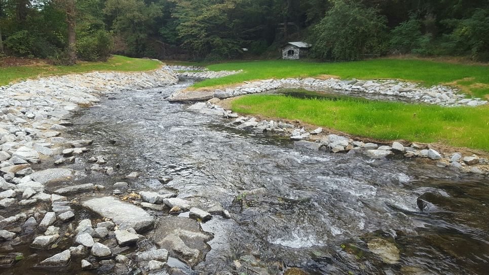 Wehr Stenz/Grünmetzmühle nach dem Umbau. Foto: Landestalsperrenverwaltung des Freistaates Sachsen