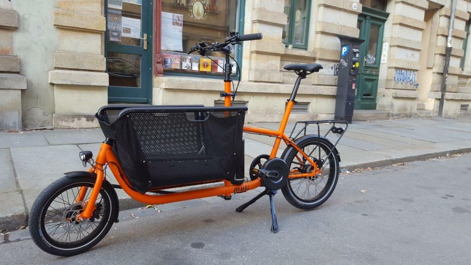 Das neue Lastenrad "Luise". Foto: Philipp Weismann/ADFC Dresden
