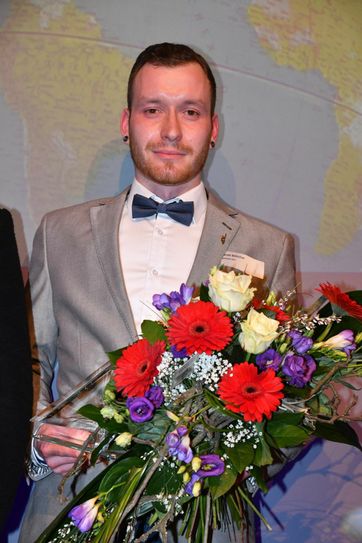 Feierliche Preisverleihung "Cottbuser des Jahres 2017" am 20.03.2018 im Stadthaus Cottbus. Daniel Böttcher holte sich den Titel. Foto: Michael Helbig