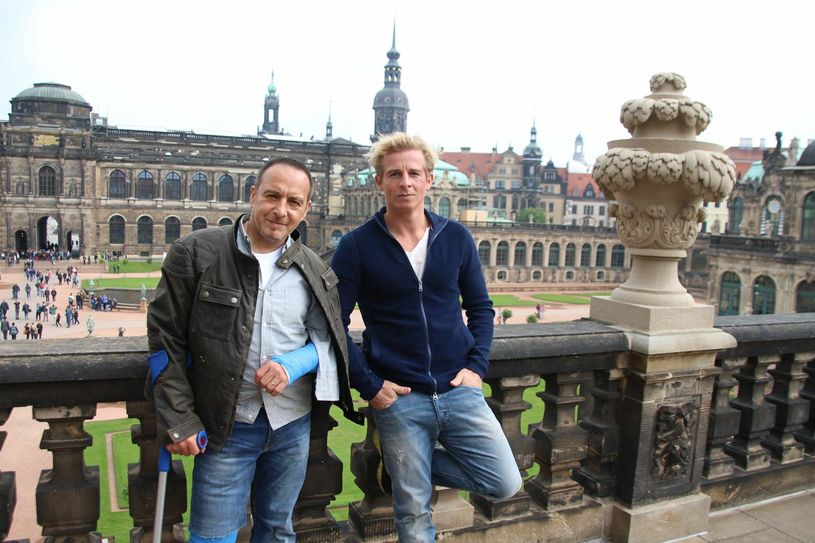 Drehtag am 21. September im Zwinger: Erdogan Atalay alias Semir Gerkhan und Daniel Roesner alias Paul Renner.