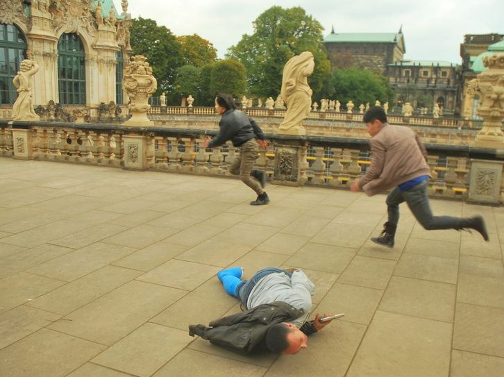Dreh im Zwinger Dresden im September 2017. Foto: Schiller