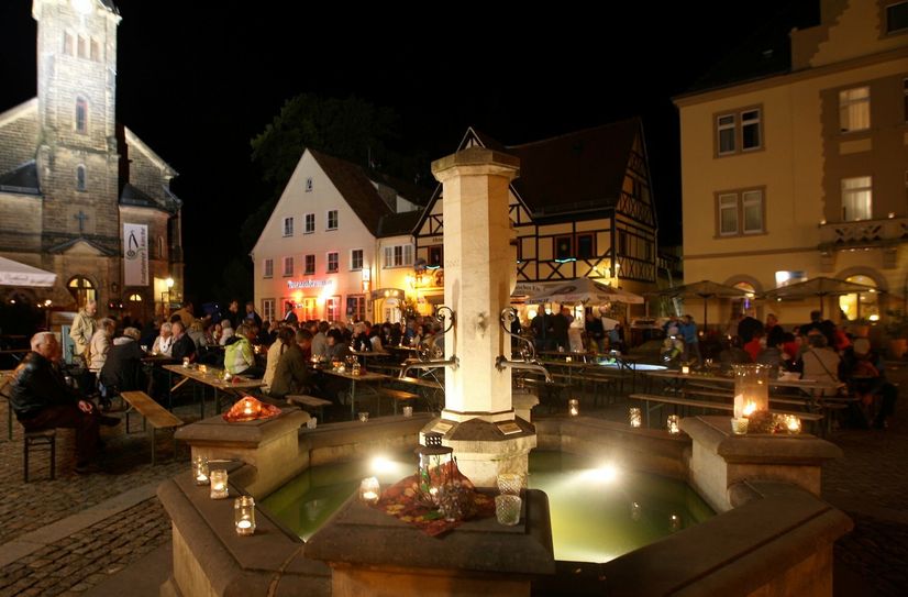 Stadt Wehlen erstrahlt in 1.000 Lichtern.