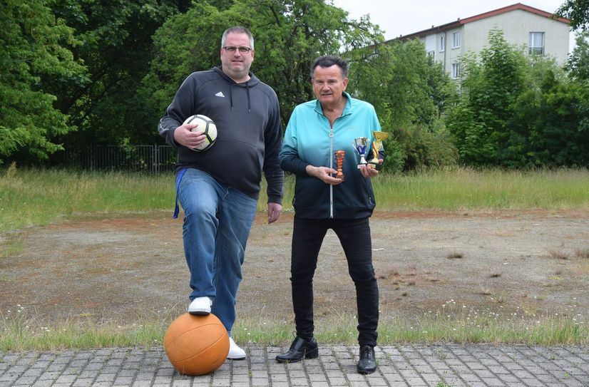 Andre Müller und Roland Wehner gehören zum Orga-Team der Special Olympics.
