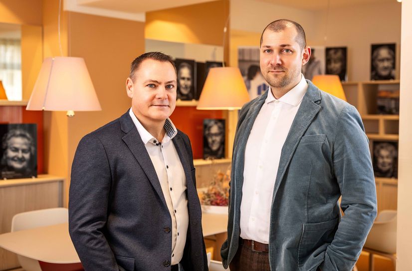 Die beiden neuen Geschäftsführer der Forster Wohnungsbau GmbH: Jan Gebauer und Robert Richter.