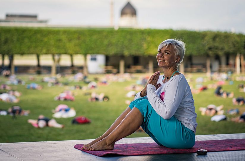 Dörte Freitag organisiert das Yoga Beachfestival im Lausitzer Seenland zum dritten Mal.