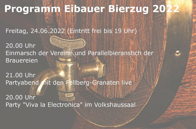 Das Programm am Freitag.