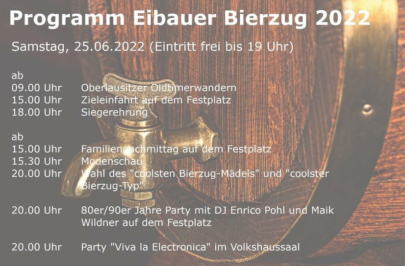 Das Programm am Samstag.