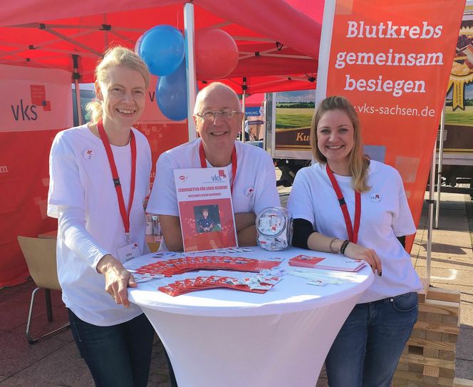 Mit einem Team wird der Verein für Knochenmark- und Stammzellspenden e.V. (VKS) am 6. Juni in Großenhain vor Ort sein. Foto: vks