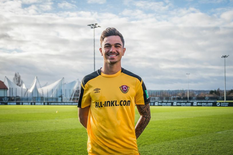 Oliver Batista Meier – Offensivspieler unterzeichnet Vertrag bis 2025 für die ersten drei Ligen. Foto: SG Dynamo Dresden / Dennis Hetzschold