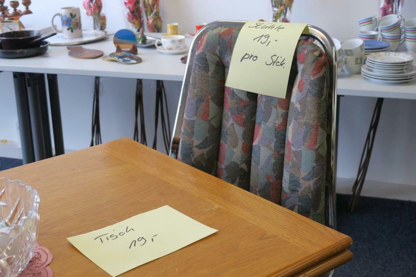 Blick ins Sozialkaufhaus. Foto: jho