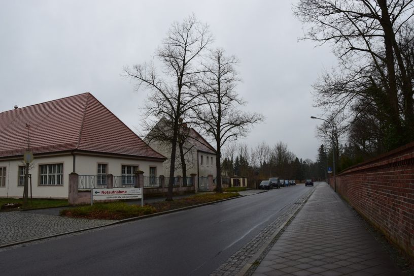In einem separaten Gebäude am Krankenhaus mit einem extra Zugang über die Frankfurter Str. 84 können sich Menschen, die grippale Symptome und Fieber aufweisen, vorstellen. Foto: Lausitz Klinik Forst GmbH