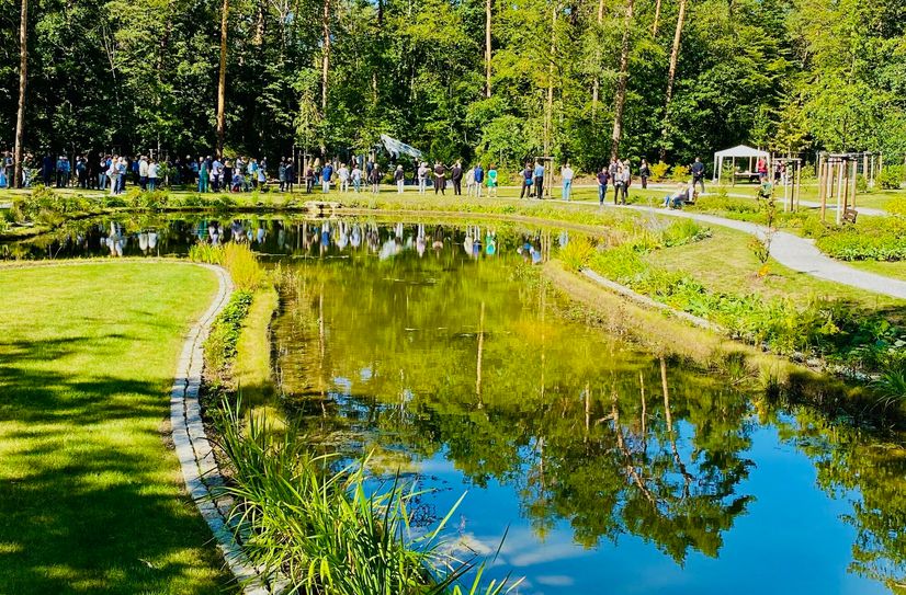 Der Teich auf dem Heidefriedhof ist ein begehrter Platz - in vielerlei Hinsicht.