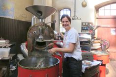 Die Impulsexkursion »Neue Wege für die Gastronomie« machte auch Station in der Kafferösterei bei Susanne Rudolph in Milkel.