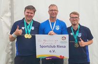 Zwei Athleten des Sportclub Riesa e.V. sind bereits sehr erfolgreich und nahmen kürzlich an den Landesspielen der Special Olympics in Münster teil. Dominik Neumann und Leon Kunert zeigten beeindruckende Leistungen in verschiedenen Disziplinen. Beim Heimwettkampf in Riesa wollen sie ganz vorn dabei sein. Fotos: Farrar/ SC Riesa