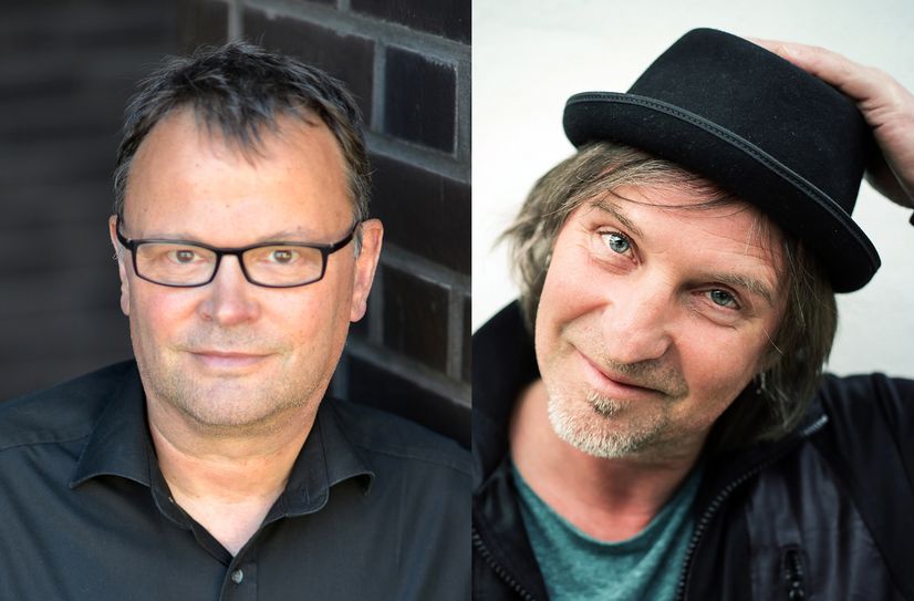 Peter Brunnert (li.) und Dirk Zöllner sind in der Kleinkunstbühne Q24 Pirna zu Gast.
