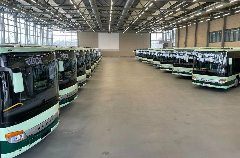 Der Fuhrpark des RVSOE ist um 20 moderne Busse der Marke SETRA erweitert worden.