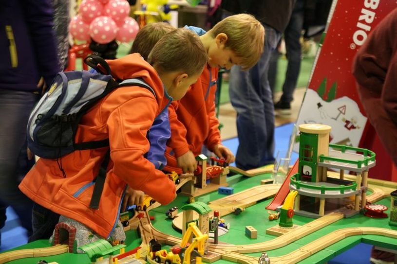Auf der Spielemesse „spielraum“ können Groß und Klein viele verschiedene Spiele ausprobieren. Foto: Messe Dresden