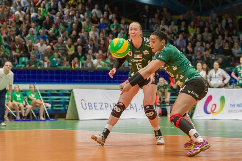 Lisa Izquierdo, Annahme, 2016 CEV DenizBank Volleyball Champions League (Foto: PR/Dresdner SC)