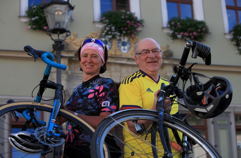 Kati Hatting und Ulrich Keffel erradelten jeweils die meisten Kilometer in ihrer Kategorie.