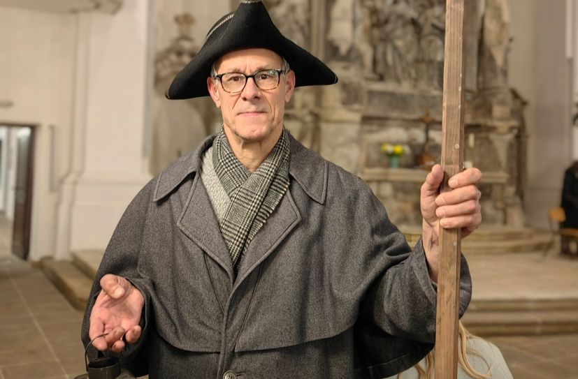 Christoph Mors ist der Nachtwächter des diesjährigen Neustädter Advent.