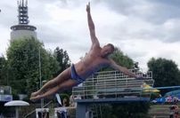vlnr: Riesaer Sportler - Marcel Peschel, Artur Yevtushenko, Hannes Woitaß und Dirk Sell.