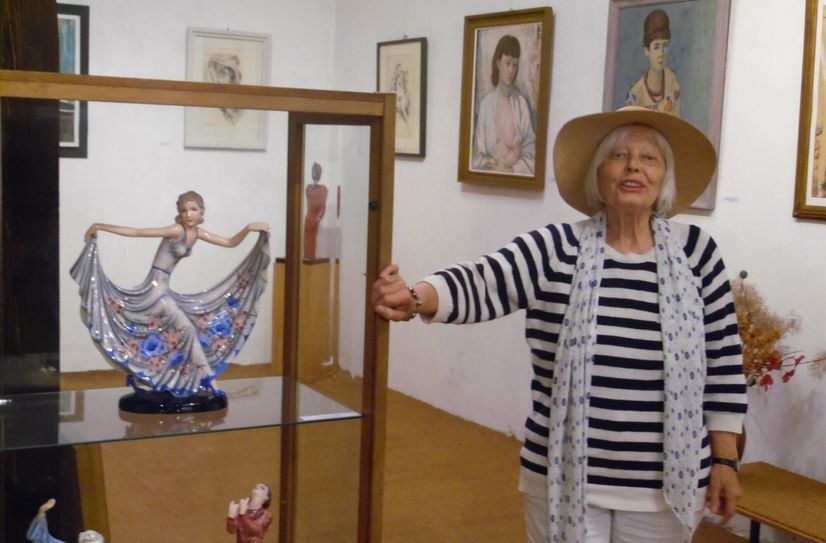 Helga Luzens in einer früheren Ausstellung.