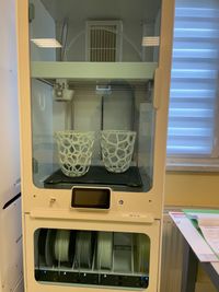 Lampenschirme aus dem 3-D-Drucker.