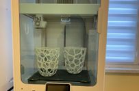 Lampenschirme aus dem 3-D-Drucker.