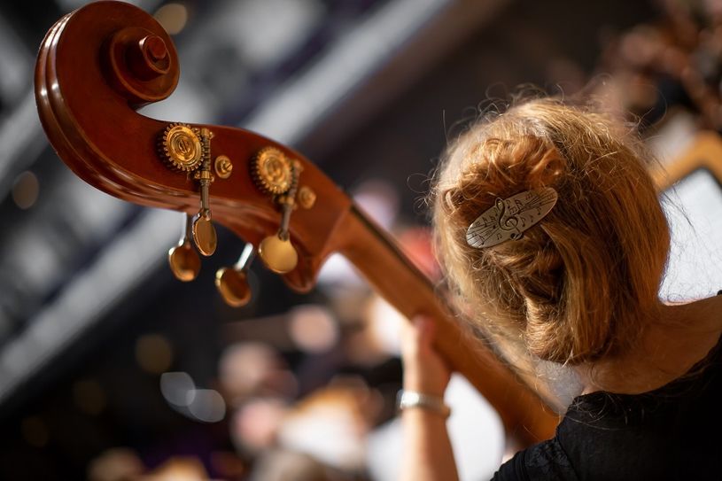 Musikerin der Bundesärztephilharmonie. Foto: arche noVa/BÄP