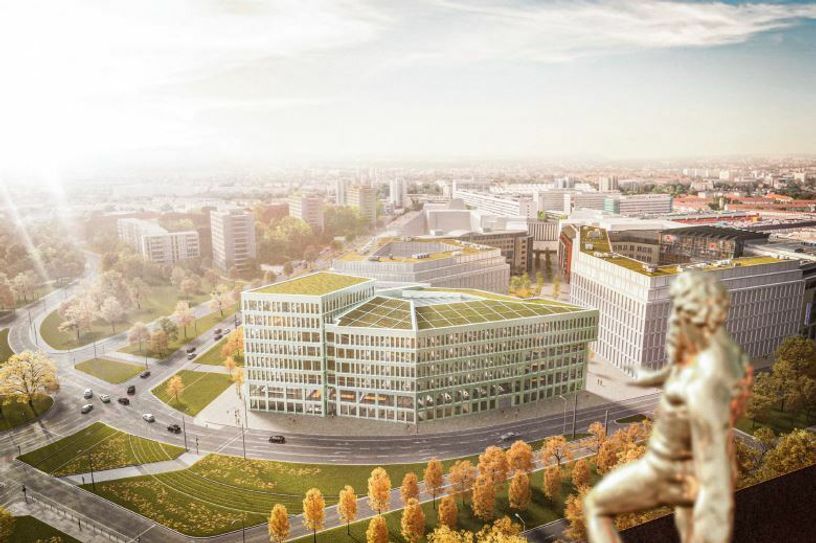 Wie soll das neue Verwaltungszentrum aussehen? Visualisierung/Stadt Dresden