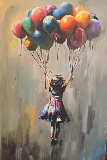 Mit dem Bild »Luftballons« ist Jens Pollak für den Kunstpreis Deutschland 2025/26 nominiert.