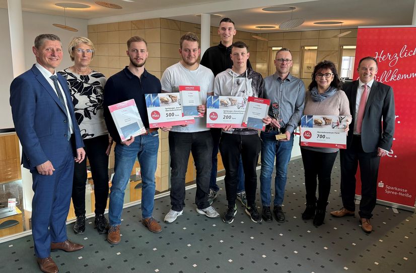 Sieger-Team »OverTheTop« vom Oberstufenzentrum I in Forst des vergangenen Jahres.