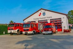 Das neue Feuerwehrgerätehaus in Hosena wurde im Oktober 2020 eingeweiht. Die drei Einsatzfahrzeuge finden darin ausreichend Platz.