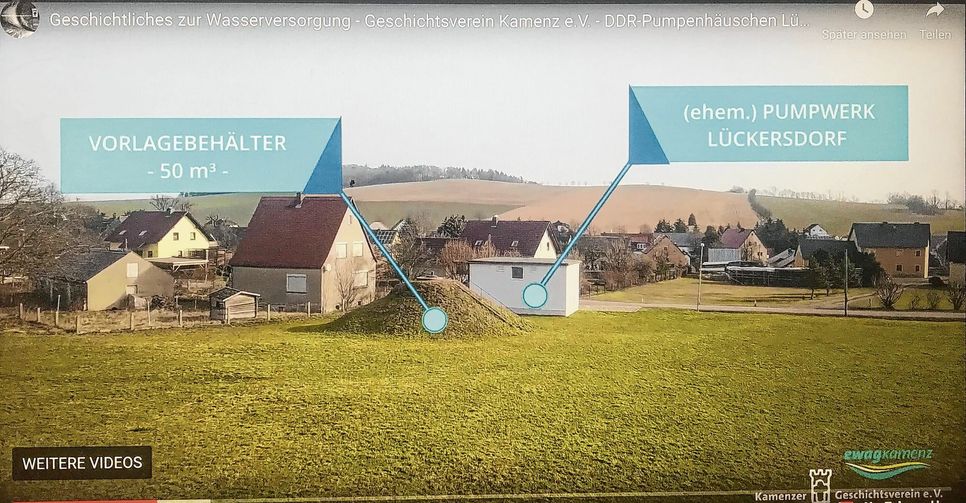 Geschichtsverein und ewag kamenz haben zum Tag des Wassers einen besonderen Film erstellt, der jetzt im Internet zu sehen ist.                                                Screenshot: kun