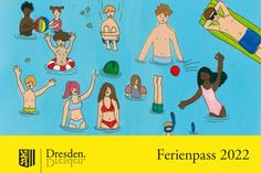 Ferienpass mit dem Titelbild »Badespaß« von Sophie Lüning (13 Jahre).