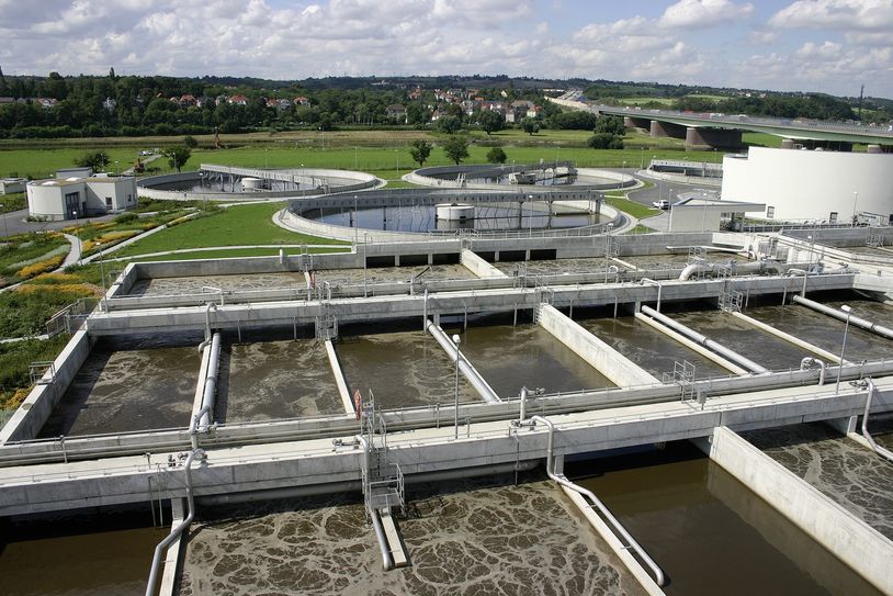 Kläranlage aus der Vogelperspektive. Fotos: Stadtentwässerung Dresden