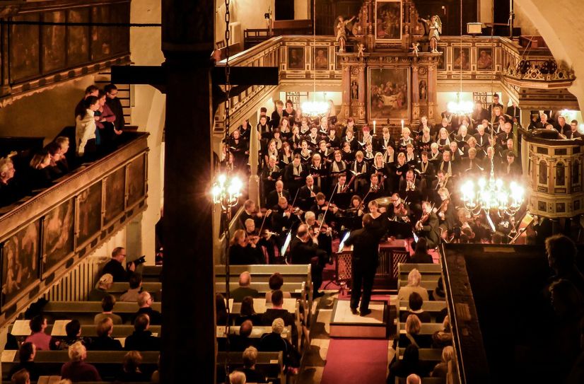 Konzert mit Kantorei und Orchester in der Stadtkirche Sebnitz.