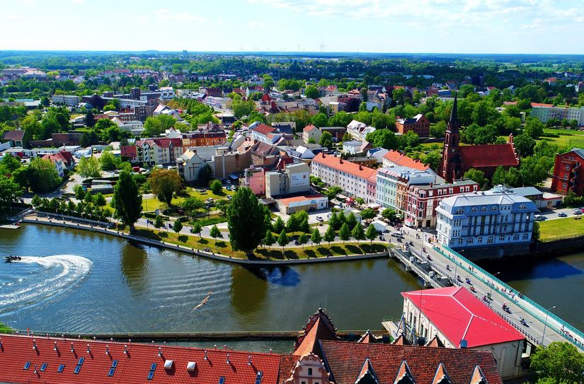 Der Blick auf die Gubener Altstadt wirkt einladend. Hier werden die Probewohner ab Juli auf Entdeckungstour gehen.