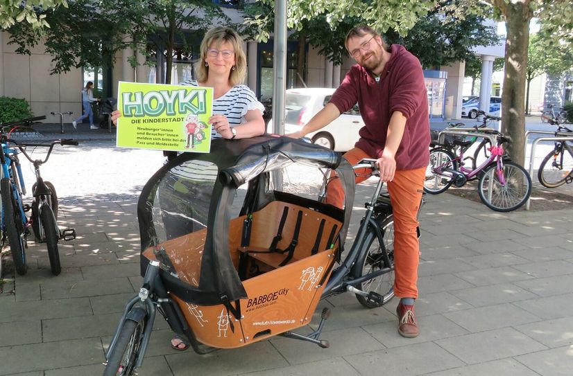 Ina Züchner und Christian Völker-Kieschnick von der Kufa freuen sich auf die Kinderstadt »HOYKI«. Die Vorbereitungen laufen auf Hochtouren.