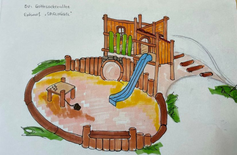 So soll der Teil aus Holz aussehen. Die Zeichnung stammt von Holzdesigner Alexander Fromme.