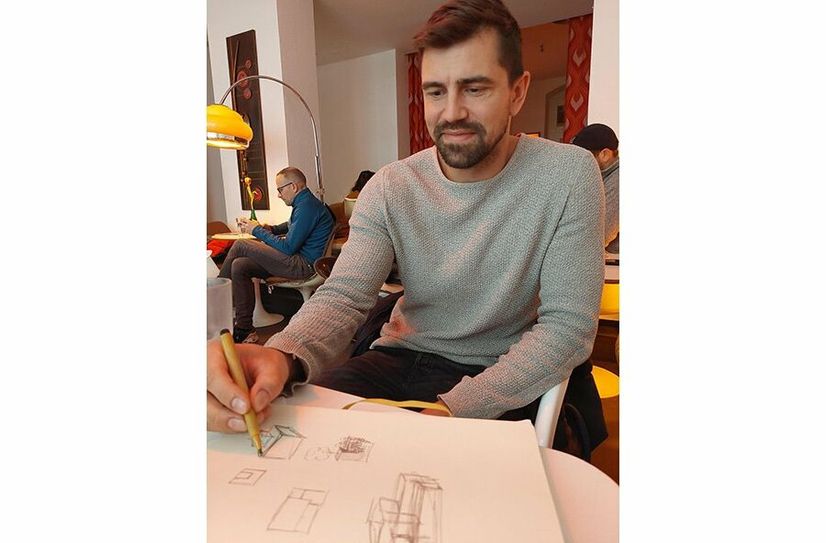 Benny Kirsten im Kreativ-Modus.