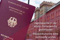 Reisepass und Co. zeitnah überprüfen