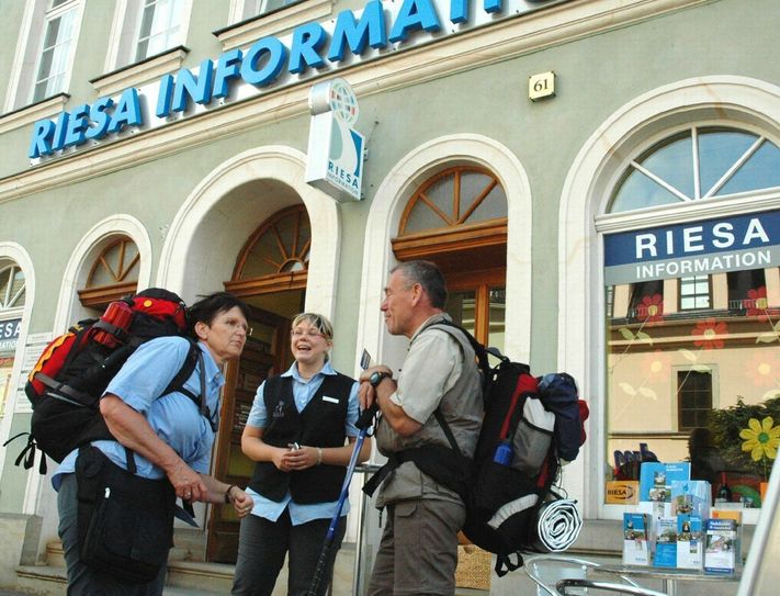 Für Touristen ist die Riesa-Info oft der erste Anlaufpunkt in der Stadt. Foto: Farrar