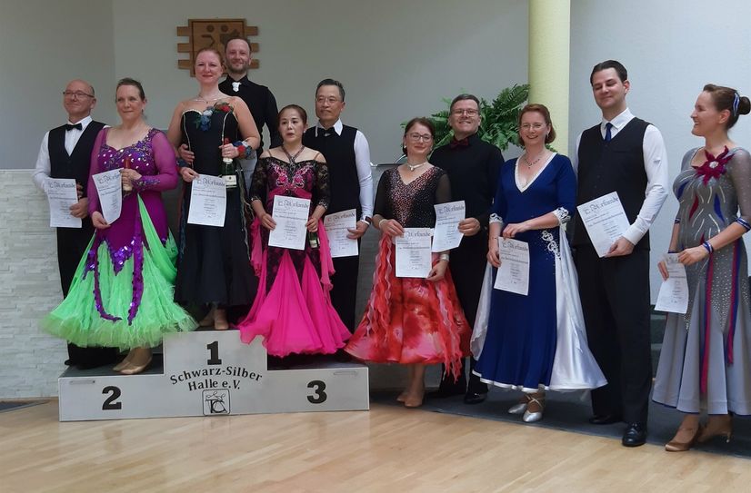 Hardy und Kathrin Schumacher tanzten sich bei Turnieren in Halle und Kiel aufs Treppchen.