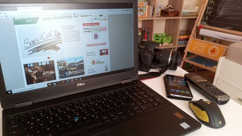 Wenn das Enkelzimmer zum Home-Arbeitsplatz wird... Foto: Pönisch