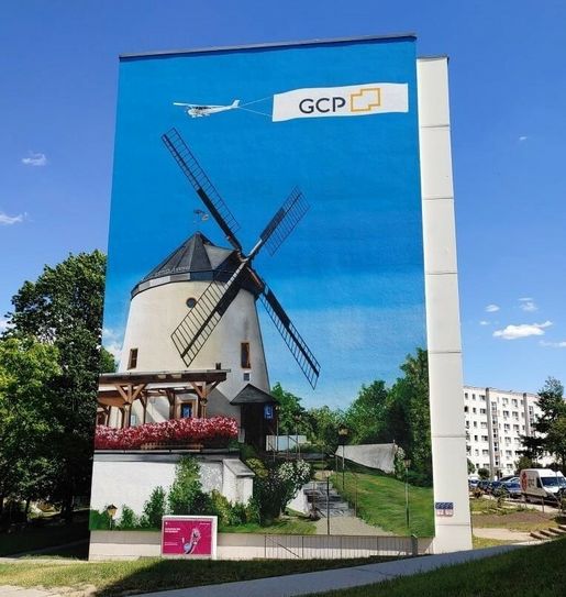 Kunst aus der Sprühdose: GCP erweckt die Leutewitzer Mühle auch in Gorbitz zum Leben. Foto: GCP