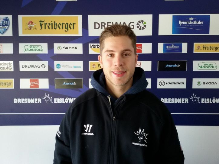 Michal Endraß ist jetzt ein Eislöwe. Foto: Dresdner Eislöwen