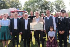 Fördermittel-Übergabe vom 5. Juli in Papitz durch Innenminister Michael Stübgen.
