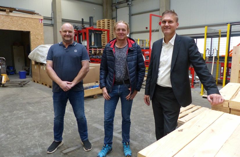 PALOSA-Geschäftsführer Thomas Müller, Uwe Schädlich (SEP mbH) und SIB-Geschäftsführer Christian Müller (v.l.n.r.).
