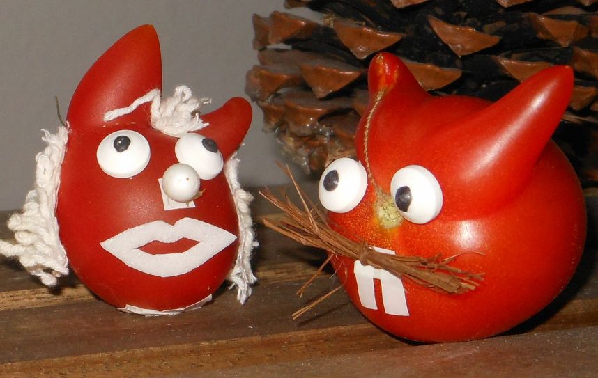 Lustige Tomaten (Foto: Christine Klatt)